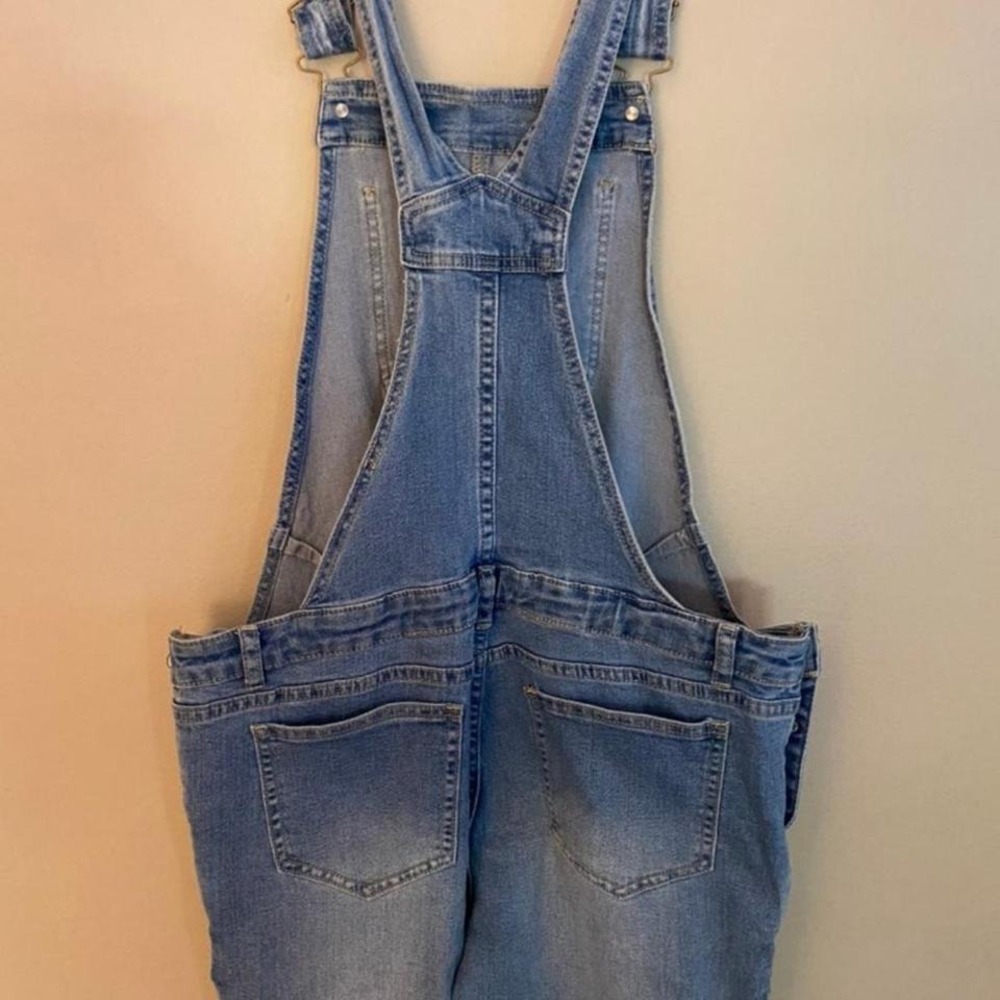 ILOVEMUM Maternity Denim Overalls, sz‎ Medium, NWT - Picture 7 of 8